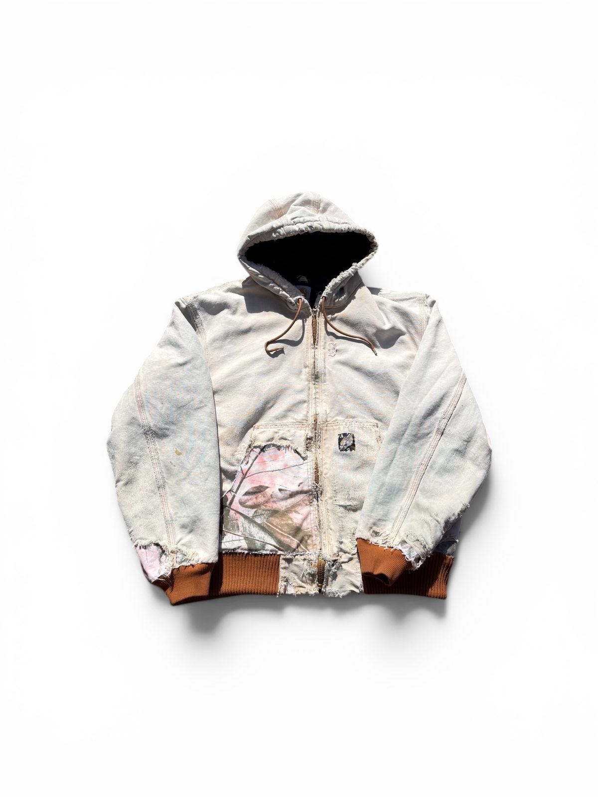 destroyed carhartt, camo repair
