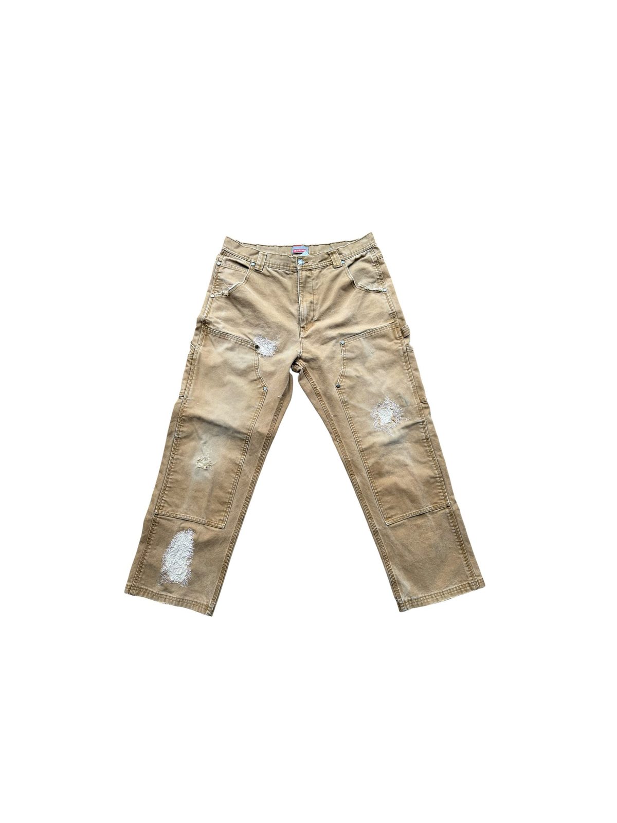 repaired work pants